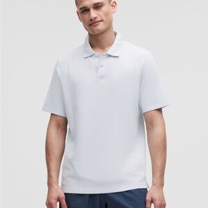M4-03 NWT Size L Lululemon Men’s Cotton pique short sleeve Polo STRH